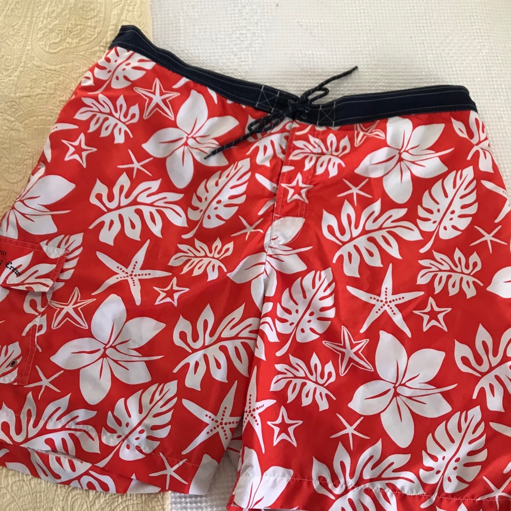 Chaps 2XL men’s Swim Trunks Cargo Shorts Orange